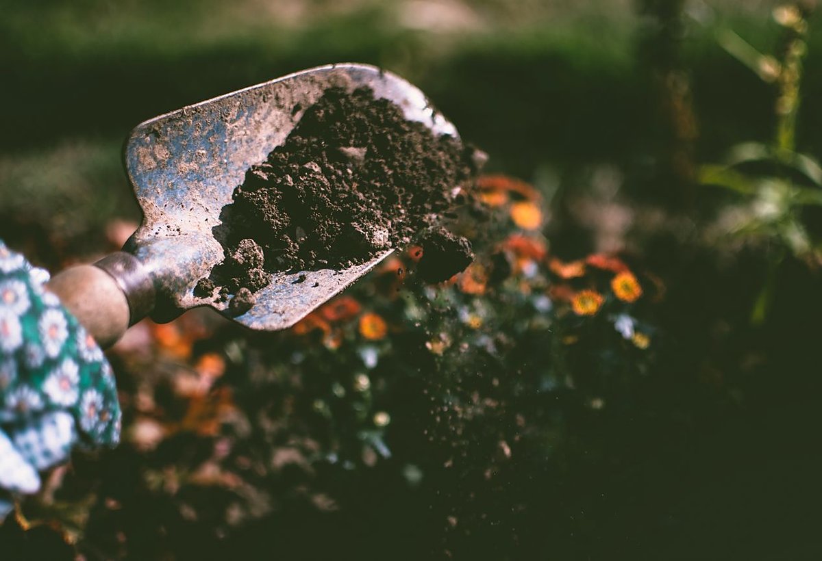 Bulk mulch, soil, sod, and river rock